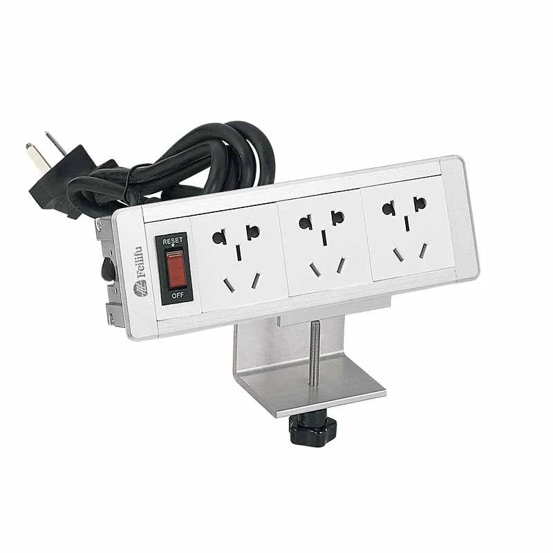 Odnímatelná zásuvka pro montáž se svěrkou na stůl Power Strip s držákem